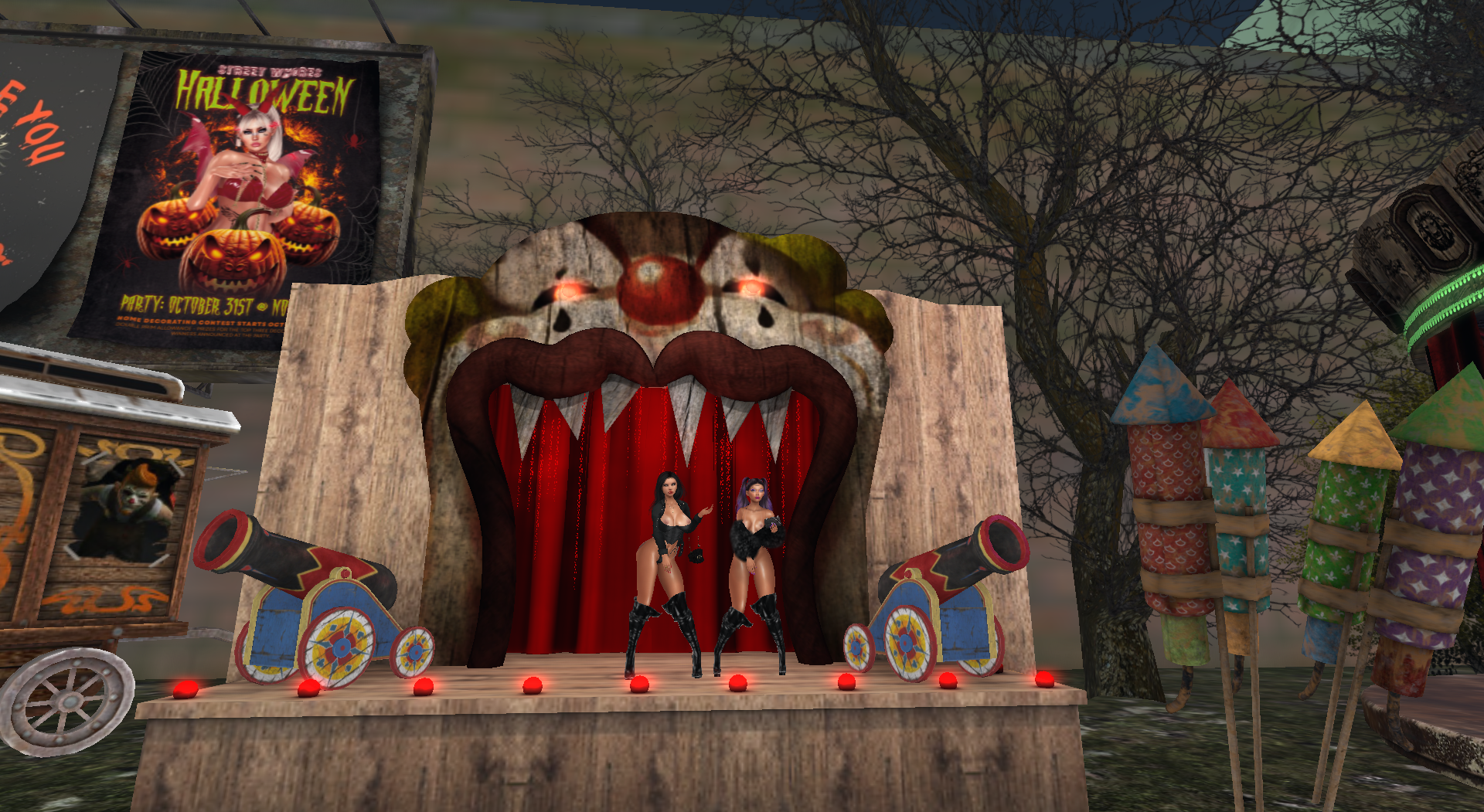 On the stage of the Street Whores Halloween Party 2025 Street Whores Halloween Party 2025